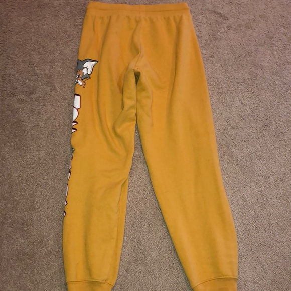 Tom and Jerry Mustard Sweatpants - Picture 2 of 4